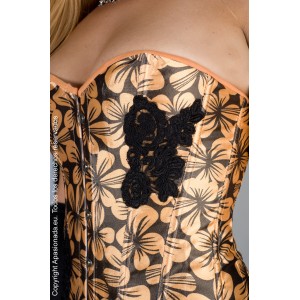 Precioso corset saten Flors